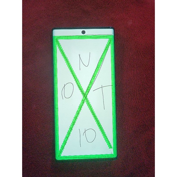 lcd original copotan samsung note 10 N970 minus greenscreen