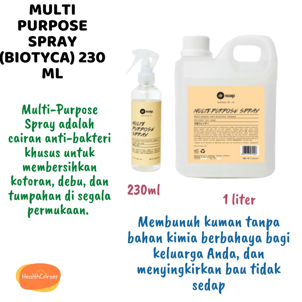 Dr.Soap Multi-Purpose Spray Refill 1liter - Spray Steril Multi Purpose Serbaguna