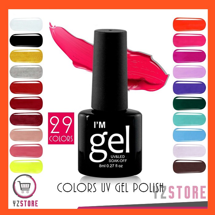 Kutek Gel Nail Polish UV LED 7ml 01-20 YZ85