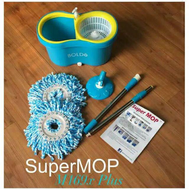 Alat Pel Supermop Bolde 169x+ (lubang Drainase Dan Tmpt Sabun)
