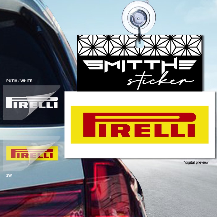 Stiker Mobil Motor PIRELLI Cutting Sticker Decal Waterproof