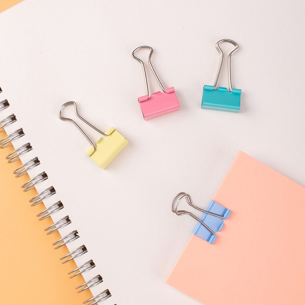 

CLIP KLIP KERTAS BINDER PASTEL DELI MURAH GROSIR READY COD