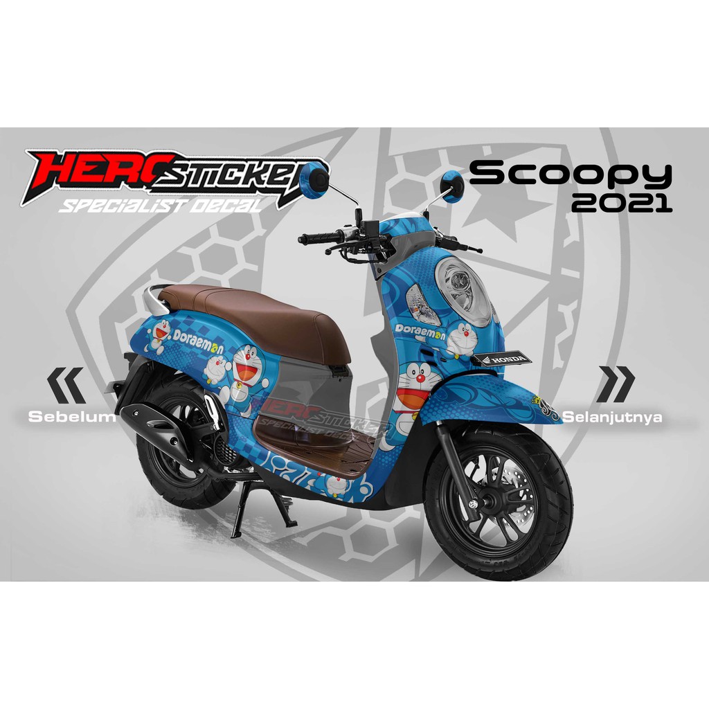 DECAL STICKER SCOOPY 2021 NEW DORAEMON
