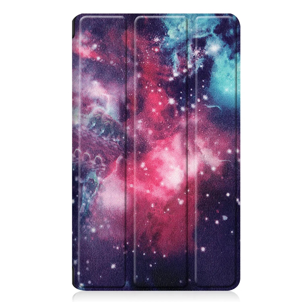 [Tidur/Bangun] Untuk Amazon Fire7 (2017)/Fire7 (2019) 7.0 &quot;Tablet Pelindung Case Fashion Pola Dicat Tri-fold Flip Stand Cover