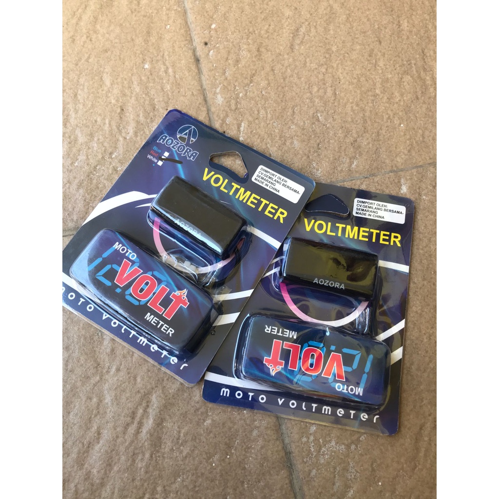 Jual VoltMeter Volt Meter Aki 12 Volt Indikator pengisian Baterai Aki