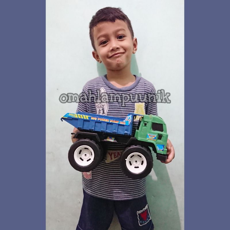 AJ Mainan Anak Mobil Truk Pasir Monster Bigfoot/ Truck Jomplang Roda Besar/Dump Truck  Monster