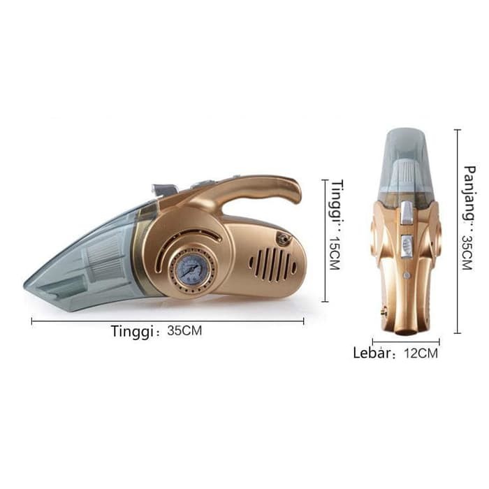 Penyedot Debu Mobil Portable dengan Pressure Tester 4IN1 VACUM CLEANER