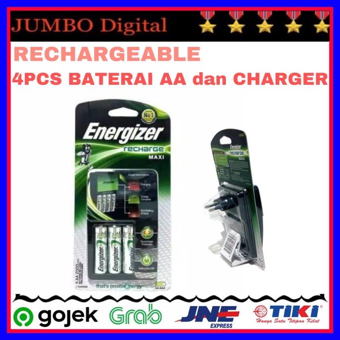 Energizer Charger Baterai RECHARGEABLE AA A2 BATERAI CAS