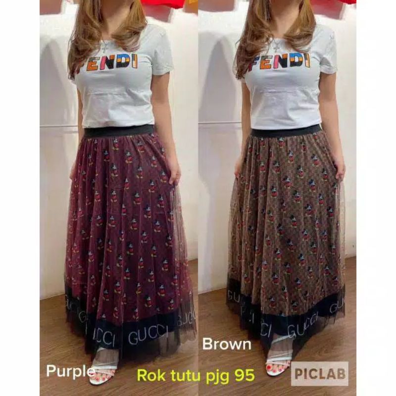 ROK GUCCI MICKEY SKIRT ROK TUTU 3D IMPORT MURAH KODE 213