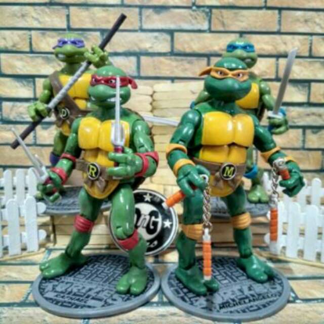 Ninja turtle action figure kura kura ninja TMNT set 4 bh