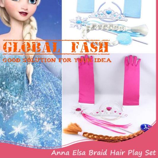 ♫ set mahkota frozen elsa anna / crown frozen 4 in 1 / mahkota rambut tongkat elsa anna ▲