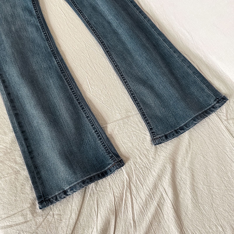 New Korean Cutbray Jeans/ Seksi Highwaist Celana Jeans Panjang Wanita