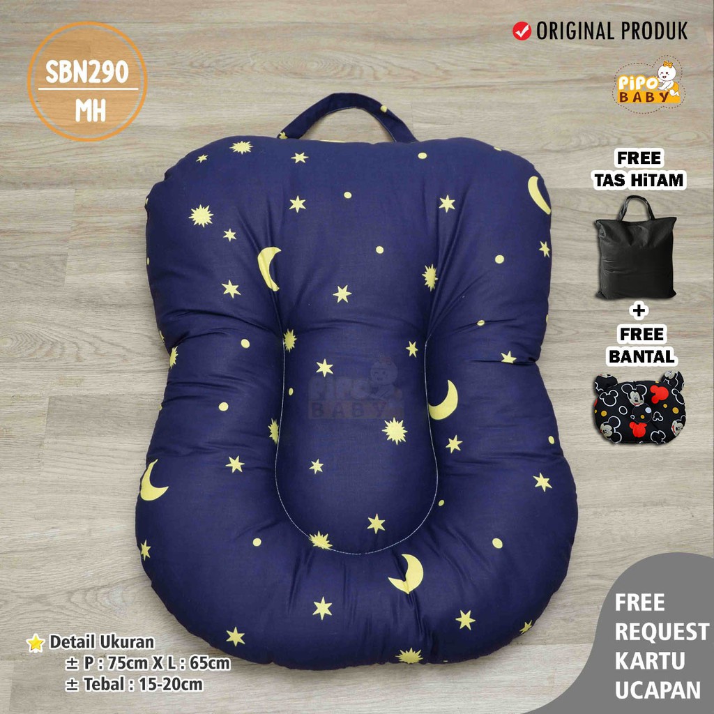 Sofa Bayi Free Tas + Bantal Peyang Kasur Bayi Multifungsi Baby Lounger Kado Lahiran