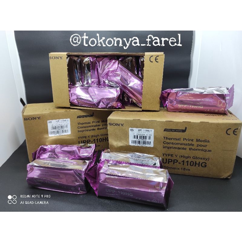 

Thermal Paper USG Kertas UPP 110 HG type V High Glossy 110mm x 18m 1 pack 10 roll