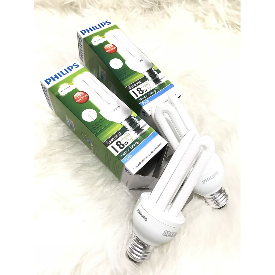 Lampu Essensial 18 Watt Philips Putih