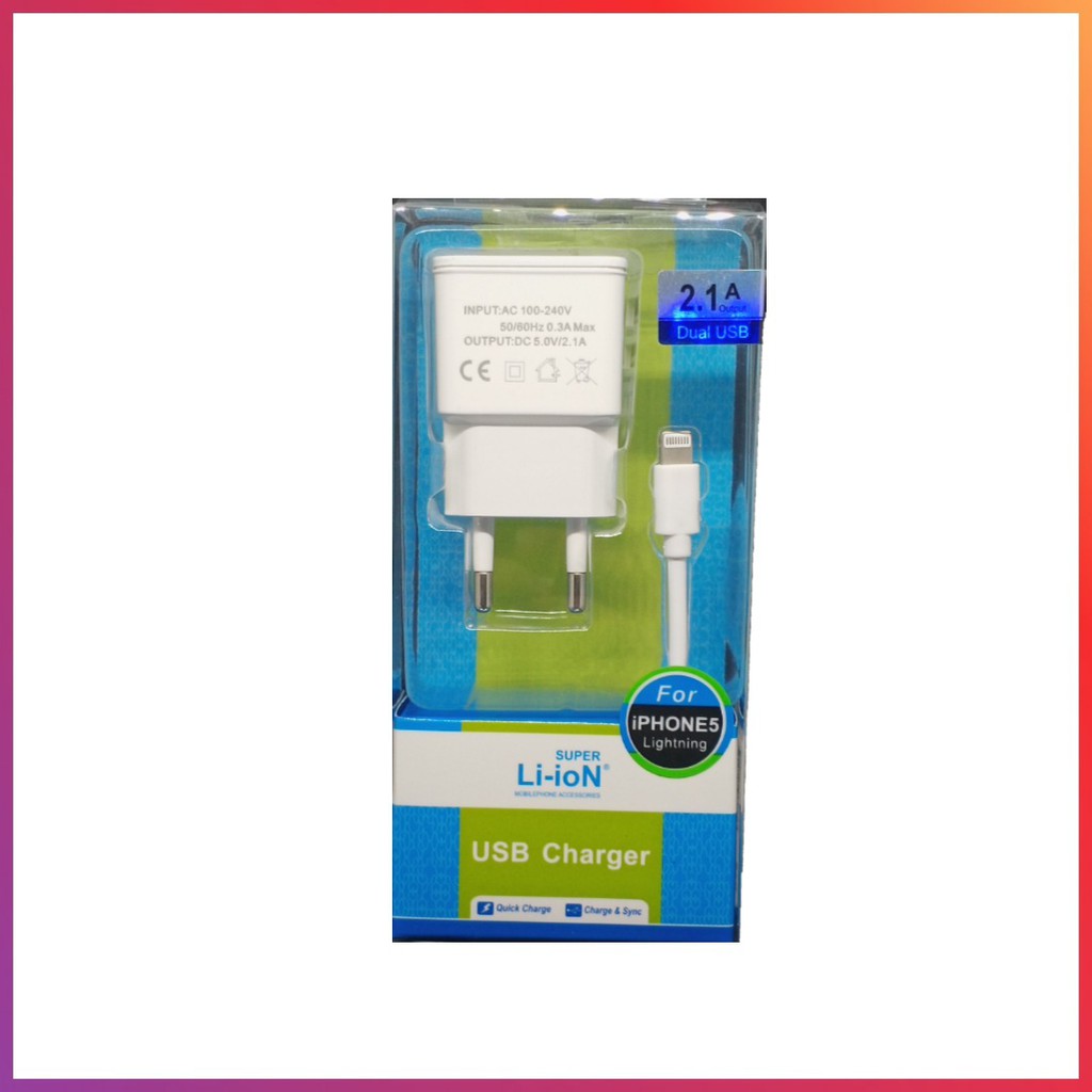 Charger iphone Super Li-ion Support iphone 5 - 6 - 7 - 8 - 9
