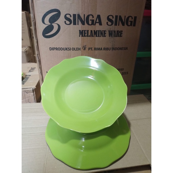 Piring Melamin Melamine Bentuk Decagon PBD-9GL PBD9GL SingaSingi