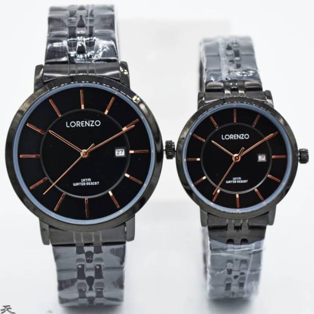 Jam tangan lorenzo couple original