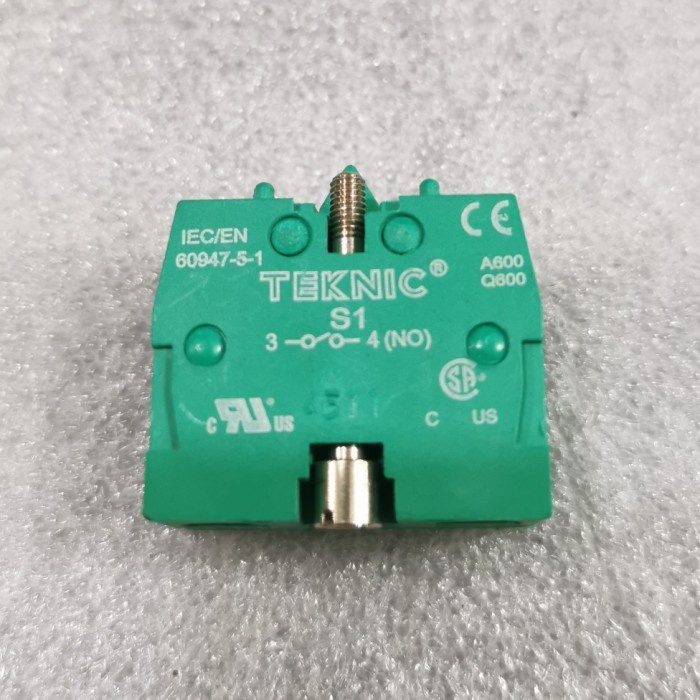 Teknic S1 Contact Block 1 NO 415V 4A AC or 110V 5A DC -60947-5-1