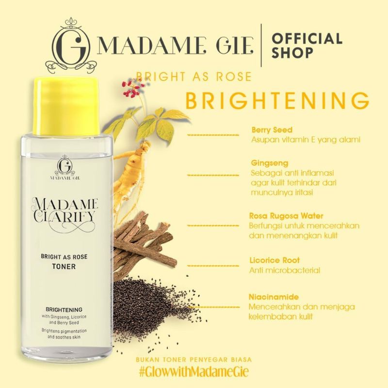 MADAME GIE Madame Clarify Face Toner - Skin Care Pelembab