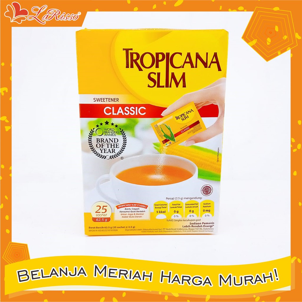 

TROPICANA SLIM SWEETENER 25'S ALL VARIAN