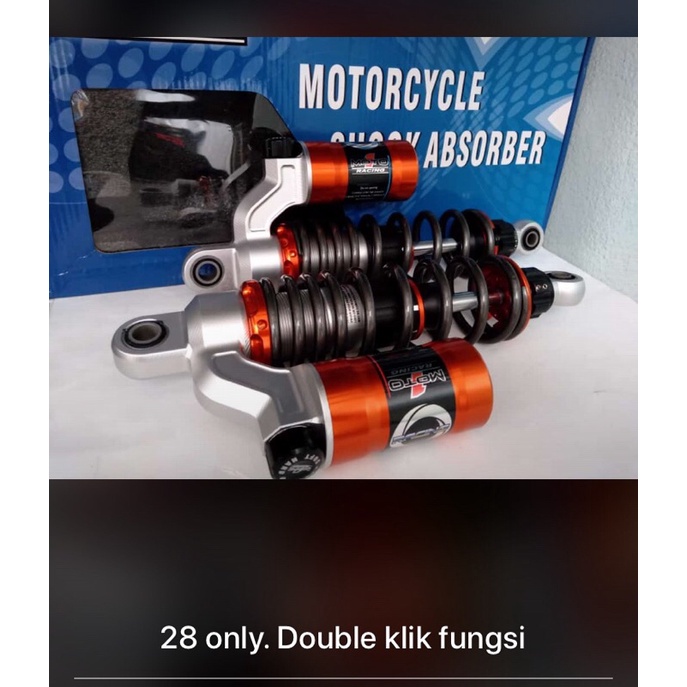shock belakang tabung jupiter z vega fizr vega zr jup z 115 moto1 racing dobel klik original