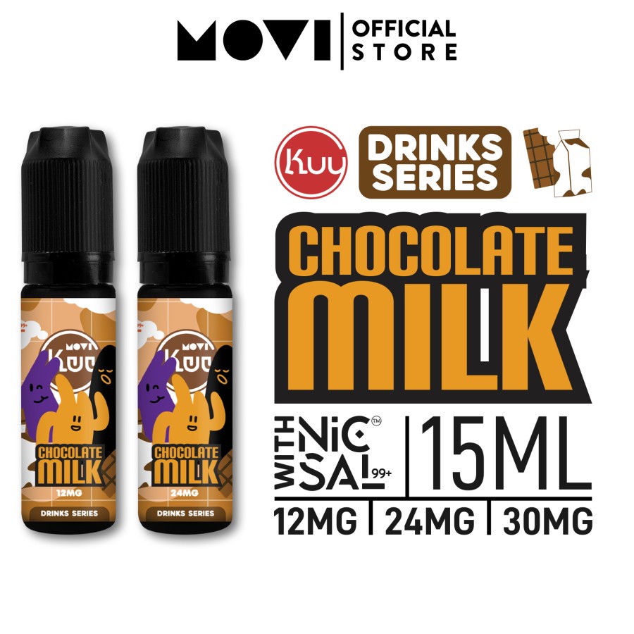 DRINK SERIES 100% AUTHENTIC KUY CHOCOLATE MILK SALT NIC LIQUID 15ML