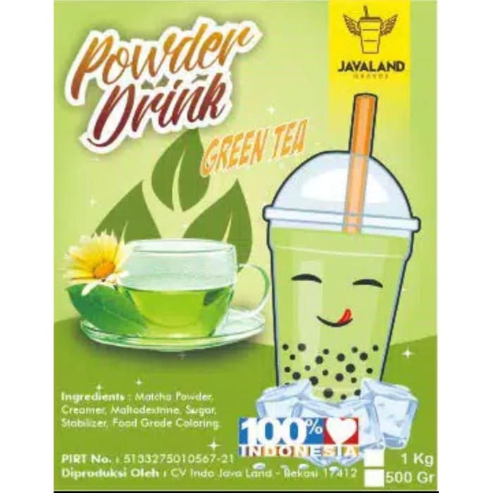 

DISKON - (BISA COD) BUBUK MINUMAN GREEN TEA