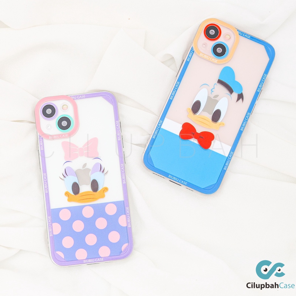 Soft Case Cartoon Donald Duck Full Lens Cover For iPhone 7 8 SE 7+ 8+ X XR XS 11 12 13 Mini Pro Max