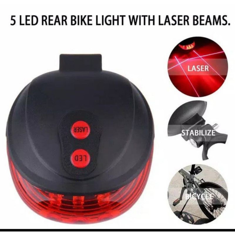 LAMPU BELAKANG SEPEDA