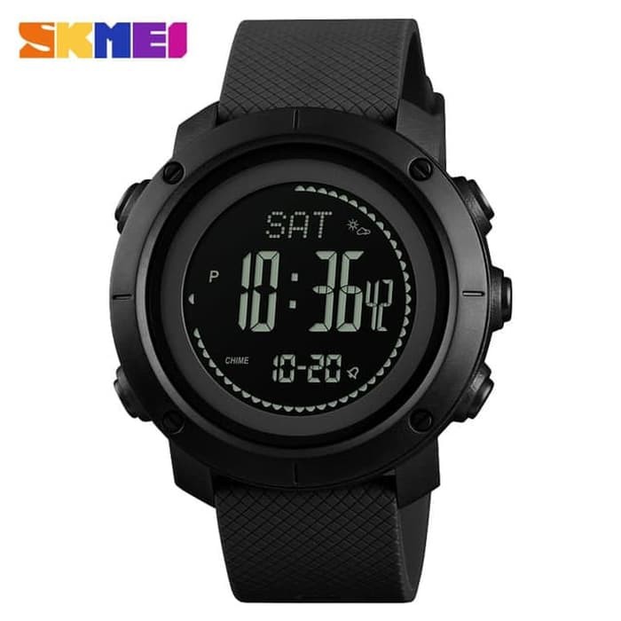 Jam Tangan Pria SKMEI 1427 Digital Sporty Pedometer Calorie Compass