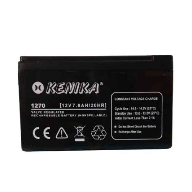 Battery UPS KENIKA 1270 12V 7ah | Baterai UPS Kenika 12V7.0AH 20HR