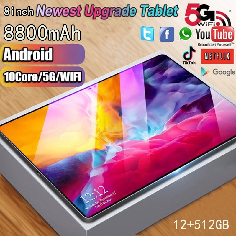 【Hot Sale】2022 Asli Baru Tablet Galaxy S16 Tab, 12GB + 512GB, Jaringan Sepuluh-inti 5G Baru, Tablet WiFi Kartu Ganda tablet game Android laris manis