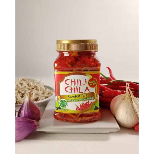 

Sambal Chili Chila Teri Medan Isi Banyak 210gram Murah Pedas