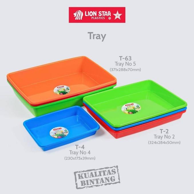 =+=+=+] NAMPAN POLOS LION STAR/BAKI PLASTIK/TRAY AGAR-AGAR