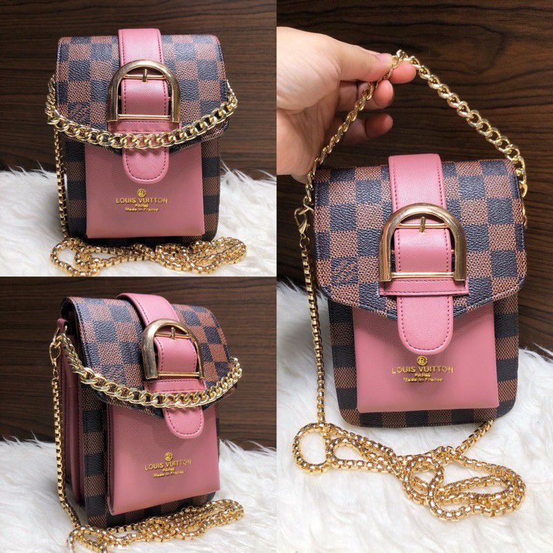 Tas SlingBag HP 3ruang 2tali rantai