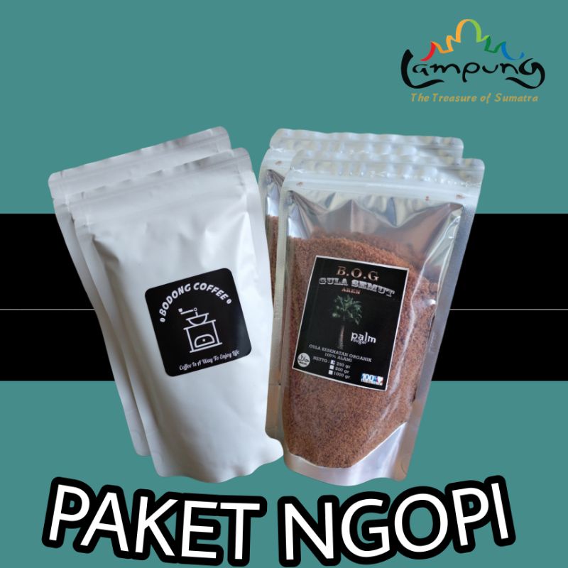 

Paket Ngopi Robusta Premium + Gula Semut Aren