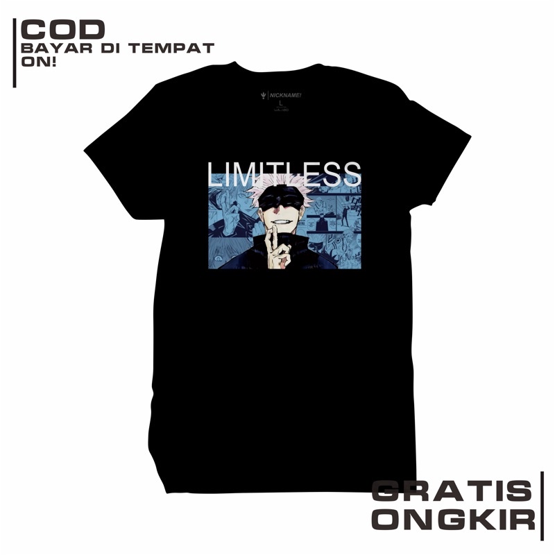 KAOS ANIME JUJUTSU KAISEN GOJO SATORU | KAOS GOJO SATORU | GOJO SATORU LIMITLESS | JUJUTSU KAISEN