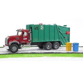 BRUDER Toys 2812 MACK Granite Rear Loading Garbage Truck 