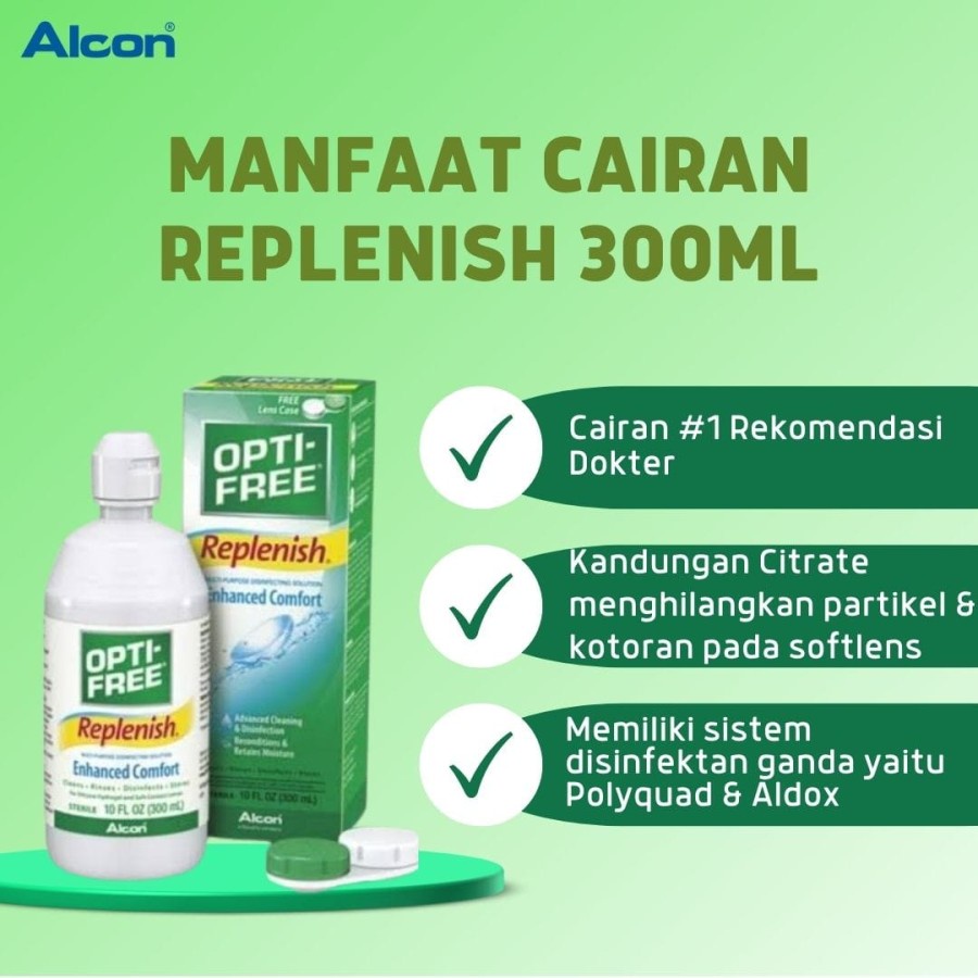 CAIRAN PEMBERSIH SOFTLENS OPTIFREE 300 ML