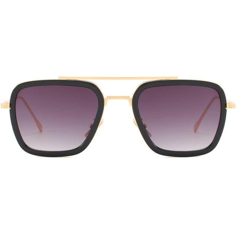 Bergaransi ! RBVTURAS Kacamata Tony Stark Steampunk HD Polarized Sunglasses - 66218
