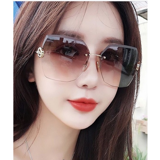 Sunglasses Kacamata Hitam Kotak No frame Women Sunglasses Titanium New Arrival Import Kacamata Fashion