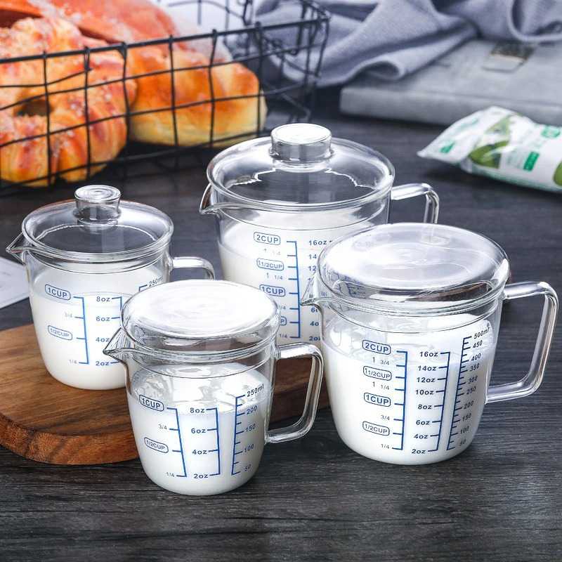 Gelas Teko Susu Kopi Teh Milk Jug Glass Pitcher 250ml Cangkir Air Minum Tahan Dingin Panas Glas Mug Kaca Berkualitas