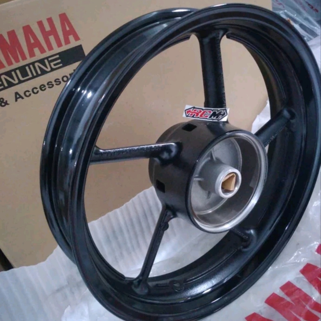 45P-F5338-00-33 CAST WHEEL REAR VELG CW VELEK PELEK BINTANG RODA BELAKANG BYSON 45P1 WARNA HITAM ORI ORIGINAL YAMAHA YGP ASLI