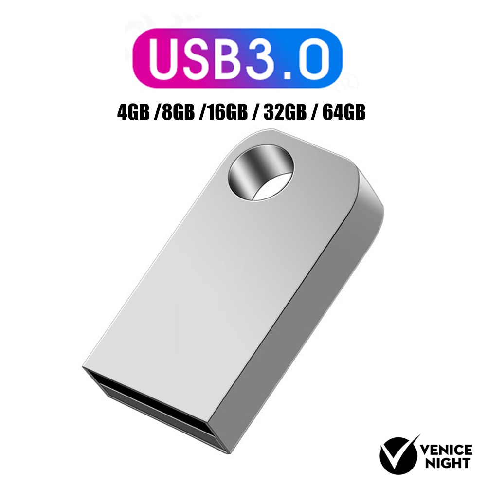 (SF) Flashdisk USB 3.0 High Speed Bahan Logam Kapasitas 4 / 8 / 16 / 32 / 64GB Untuk PC / Laptop