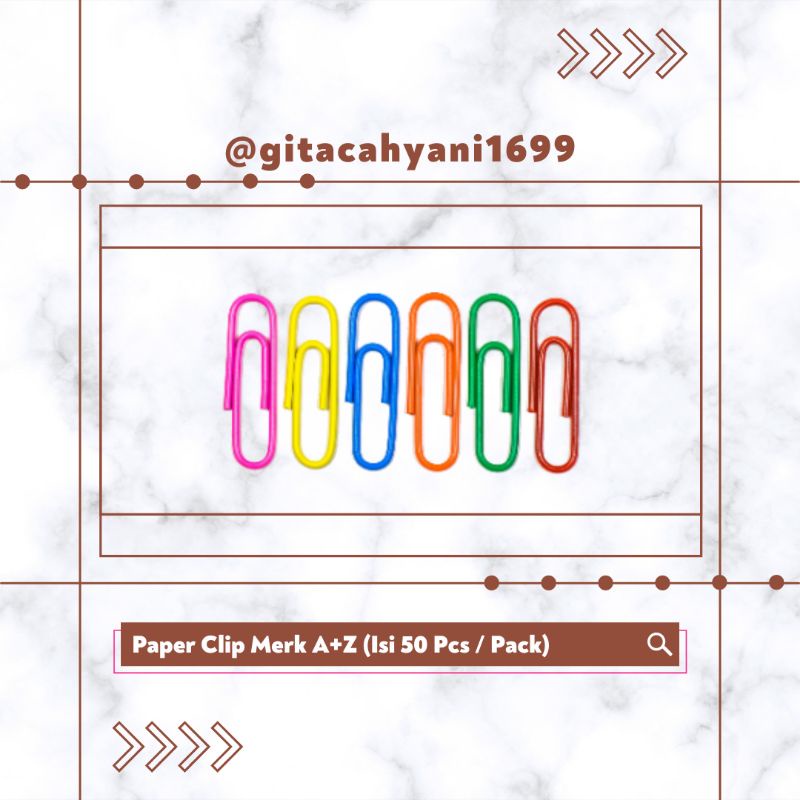

PAPER CLIP WARNA BAHAN PLASTIK / KLIP KERTAS