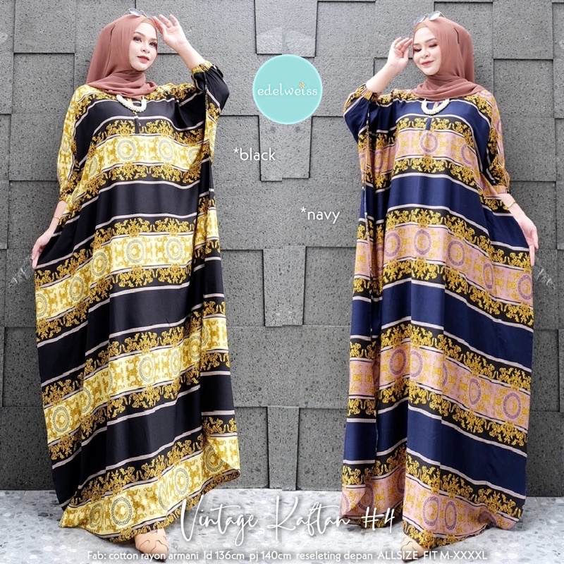ATASAN WANITA DRESS VINTAGE KAFTAN ORIBRAND BY EDELWEISS