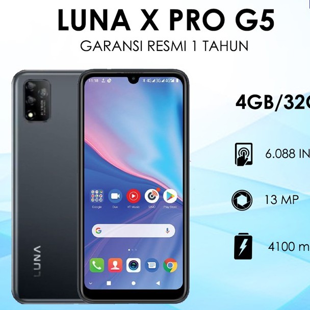 Luna G5 X Pro 4 32gb Luna G5 X 3 16gb Luna Ultima X Prime Ram 4 64gb Garansi Resmi Shopee Indonesia