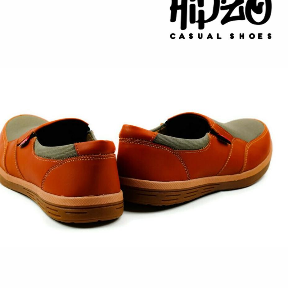 Menarik.. Sepatu Slip On pria Premium Hipzo M049 sepatu kerja Casual Tanpa tali Formal Indoor outdoo