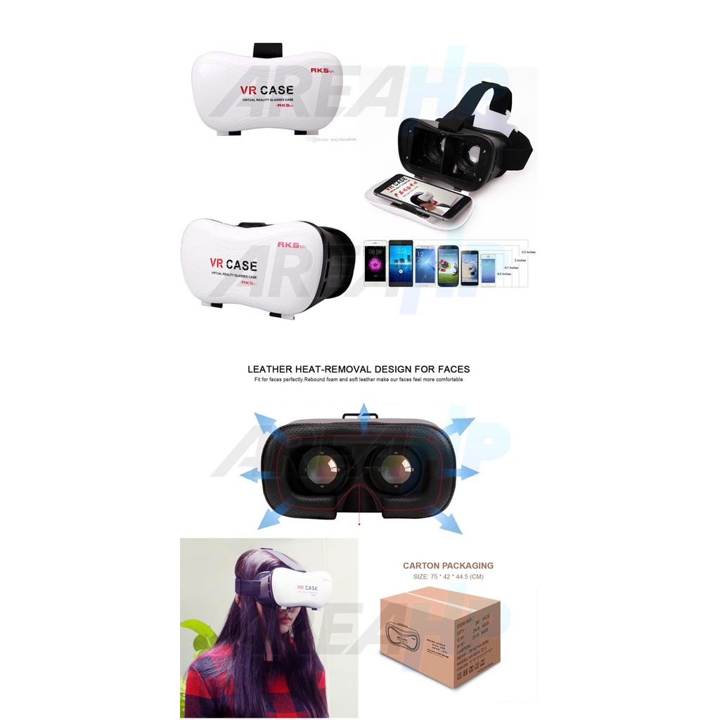 VR Box Case Glass Virtual Reality 3D Version RK 5